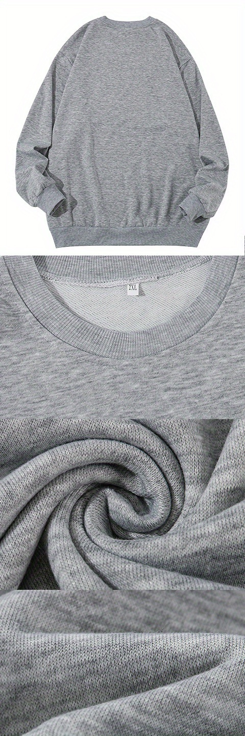 plus size mens stylish loose car pattern sweatshirt casual breathable crew neck long sleeve top for street hanging outdoor activities mens clothing details 5